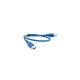 Дата кабель USB 3.0 AM/AM 0.6m Blue Voltronic (YT-3.0AM+AM-0.6)