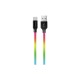 Дата кабель USB 2.0 AM to Micro 5P 1.0m multicolor ColorWay (CW-CBUM017-MC)
