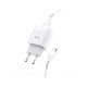 Зарядний пристрій HOCO C73A Glorious 2xUSB + cable Micro 5P 12W White (6931474713063)