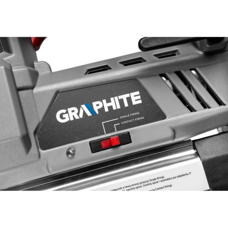 Цвяхозабивач Graphite Energy+ 18V, цвяхи до 50мм, скоби до 40мм, 2.64кг (без АКБ та ЗП) (58G081)