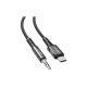 Кабель мультимедійний USB-C to 3.5mm M 1.2m black Acefast (6974316280620)