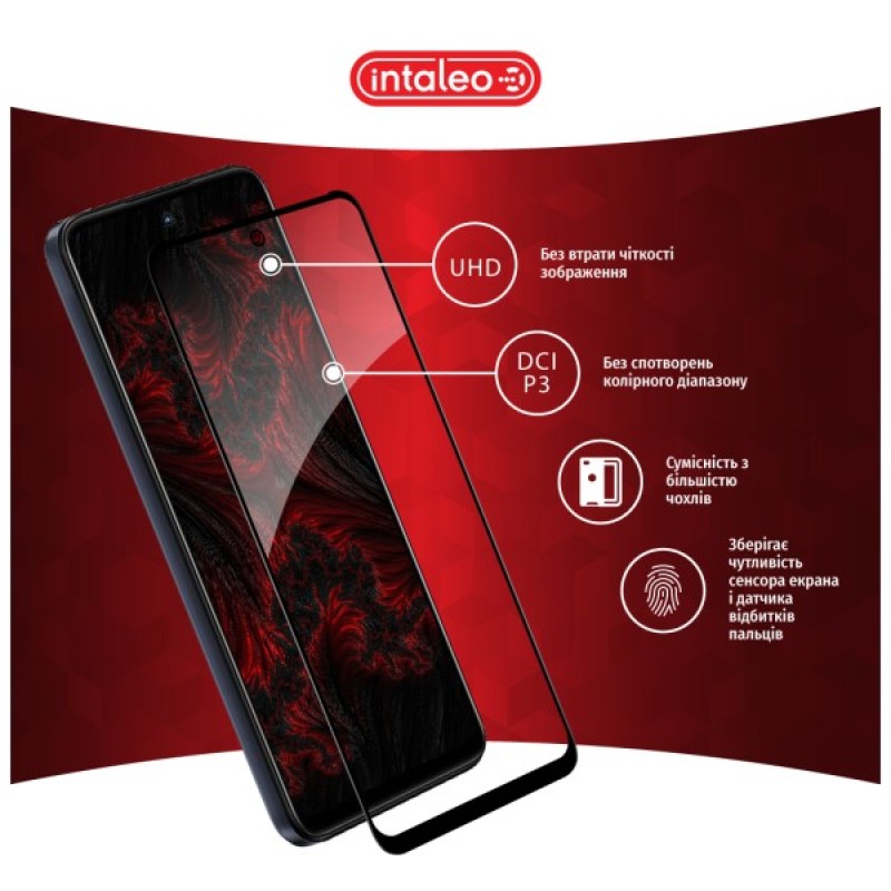 Скло захисне Intaleo Full Glue MOTO G13/G23/G53 Black (1283126567308)