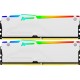 Модуль пам'яті для комп'ютера DDR5 32GB (2x16GB) 6000 MHz FURY Beast White RGB Kingston Fury (ex.HyperX) (KF560C40BWAK2-32)