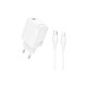 Зарядний пристрій BOROFONE BN28 Fuente USB-C PD30W + cable USB-C to Lightning White (6941991120305)