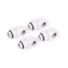 Фітинг для СРО Alphacool Eiszapfen L-connector rotatable - 4pcs Set - White (17619)