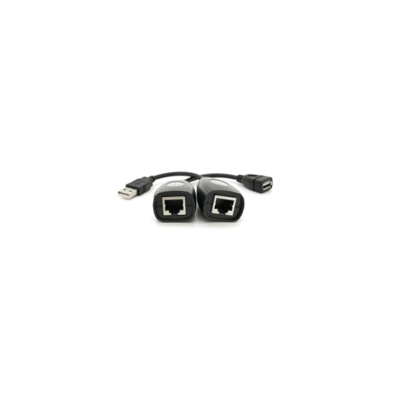 Адаптер Voltronic USB extender 50 m RJ-45 to USB AF (YT-EC USB-RJ-45/M+RJ-45)