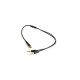 Кабель мультимедійний 3.5mm F to 2x3.5mm M 0.4m (4pin) black XoKo (AC-009)