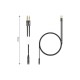 Кабель мультимедійний 3.5mm F to 2x3.5mm M 0.4m (4pin) black XoKo (AC-009)
