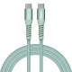 Дата кабель USB-C to USB-C 1.2m Magnetic 100W green Verbatim (31855)