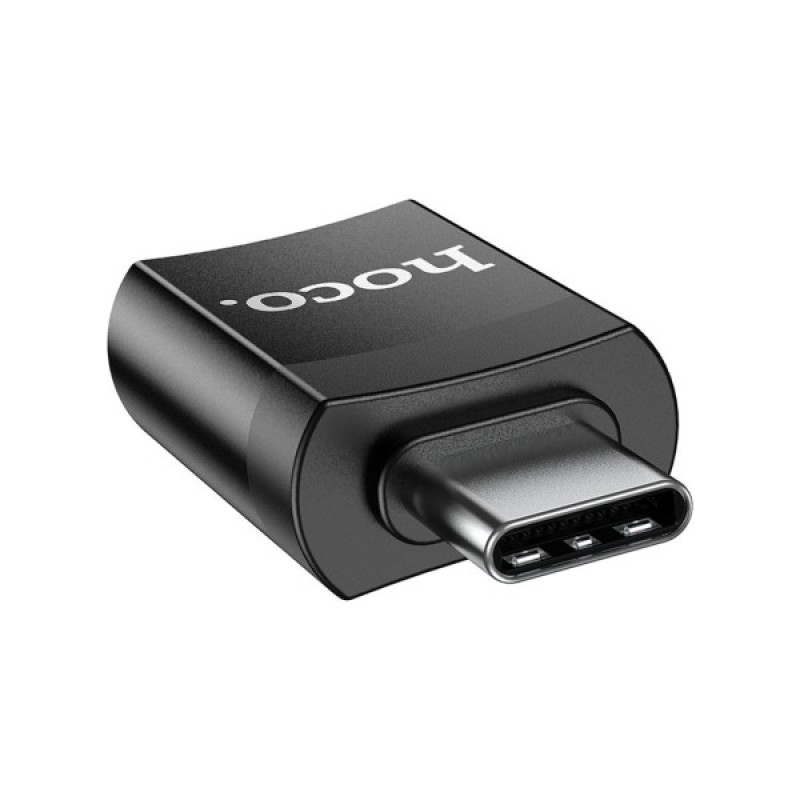 Перехідник UA17 USB-C M to USB F USB3.0 Black HOCO (6931474762016)