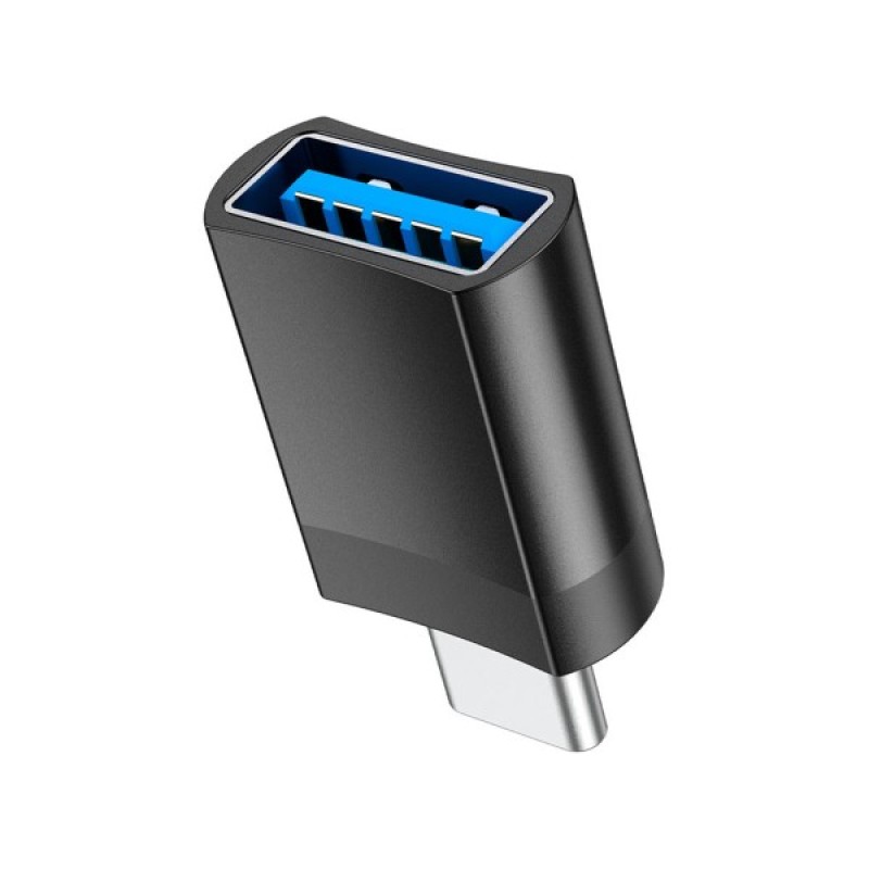 Перехідник UA17 USB-C M to USB F USB3.0 Black HOCO (6931474762016)