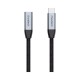 Дата кабель USB-C 3.1 AM/AF 2.0m 10Gbps 100W nylon braid Choetech (XCC-1039-CA-GY)