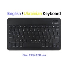 Клавіатура BeCover (245х150 мм) Bluetooth UA Black (713405)