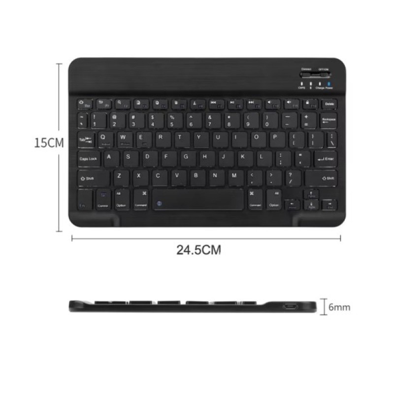 Клавіатура BeCover (245х150 мм) Bluetooth UA Black (713405)
