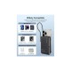 Батарея універсальна Choetech Magnetic Wireless 10000mAh 20W, PD, Qi-15W, USB-C In/Out, build-in cabel, Black (B735-CCBK)