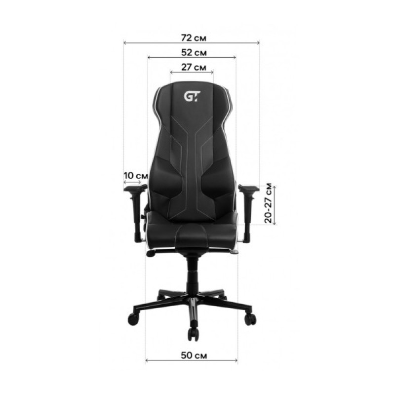 Крісло ігрове GT Racer X-8007 Dark Gray (X-8007 Fabric Dark Gray XL)