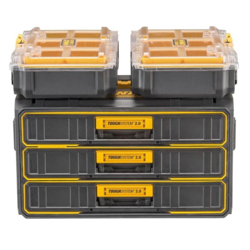 Ящик для інструментів DeWALT TOUGHSYSTEM 2.0, 555х355х305 мм., модуль на 3 ящики (DWST08330-1)