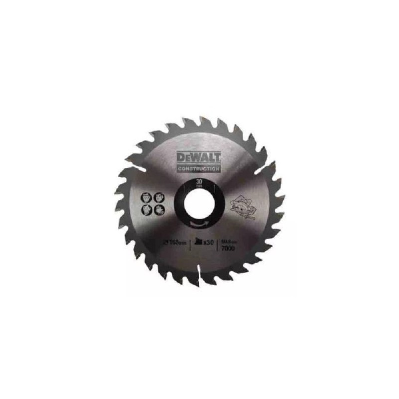 Диск пильний DeWALT СONSTRUCTION , 160 х 30 мм, 30 z, АТВ, 10 градусів (DT1937)