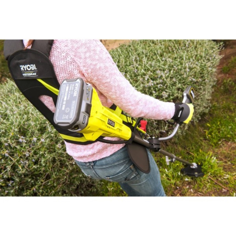 Тример садовий Ryobi ONE+ OBC1820B 18V, 20см, ніж/ліска 30см, ергоремені Vertebrae 4.7кг (без АКБ та ЗП) (5133002619)