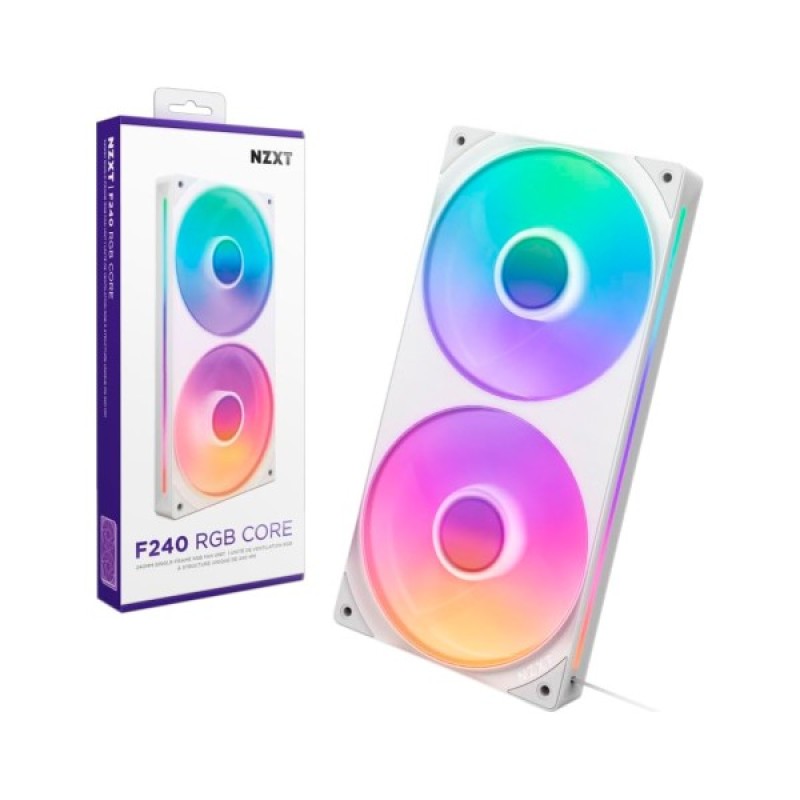 Кулер до корпусу NZXT F240 RGB Core Fan (Single Frame) - White (RF-U24HF-W1)