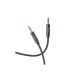 Кабель мультимедійний 3.5mm M to 3.5mm M 2.0m UPA19 AUX Black HOCO (6931474759894)