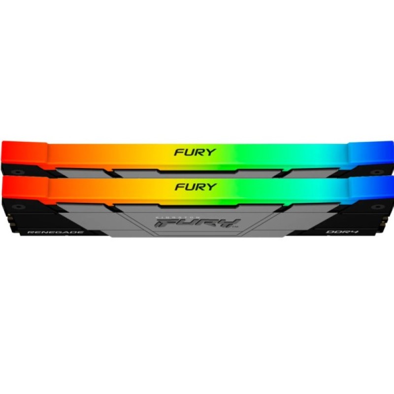 Модуль пам'яті для комп'ютера DDR4 32GB (2x16GB) 3200 MHz RenegadeRGB Kingston Fury (ex.HyperX) (KF432C16RB12AK2/32)