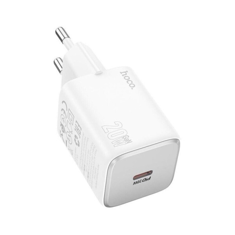 Зарядний пристрій HOCO N40 Mighty USB-C PD20W White (6942007616973)