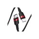 Дата кабель USB-C to Lightning 1.0m Cafule PD 20W red+black Baseus (CATLKLF-91)
