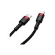 Дата кабель USB-C to Lightning 1.0m Cafule PD 20W red+black Baseus (CATLKLF-91)