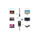 Кабель мультимедійний USB-C to VGA 1.8m FHD60Hz black Choetech (XCV-1801-BK)