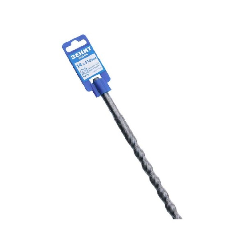 Бур Зеніт "ПРОФІ" SDS-Plus 14х310 мм, спіраль 4S (20014310)
