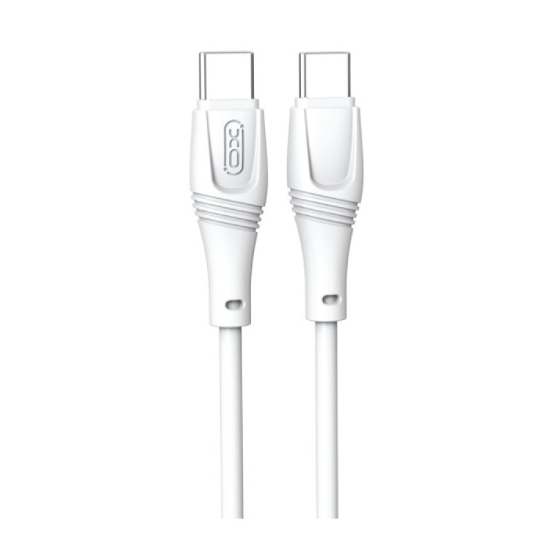 Дата кабель USB-C to USB-C 1.0m 60W High Elastic Zeus XO (NBQ239B_White)