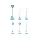 Настільна лампа Kite Cloudy Bunny LED з акумулятором, зелена (K24-493-1-4)