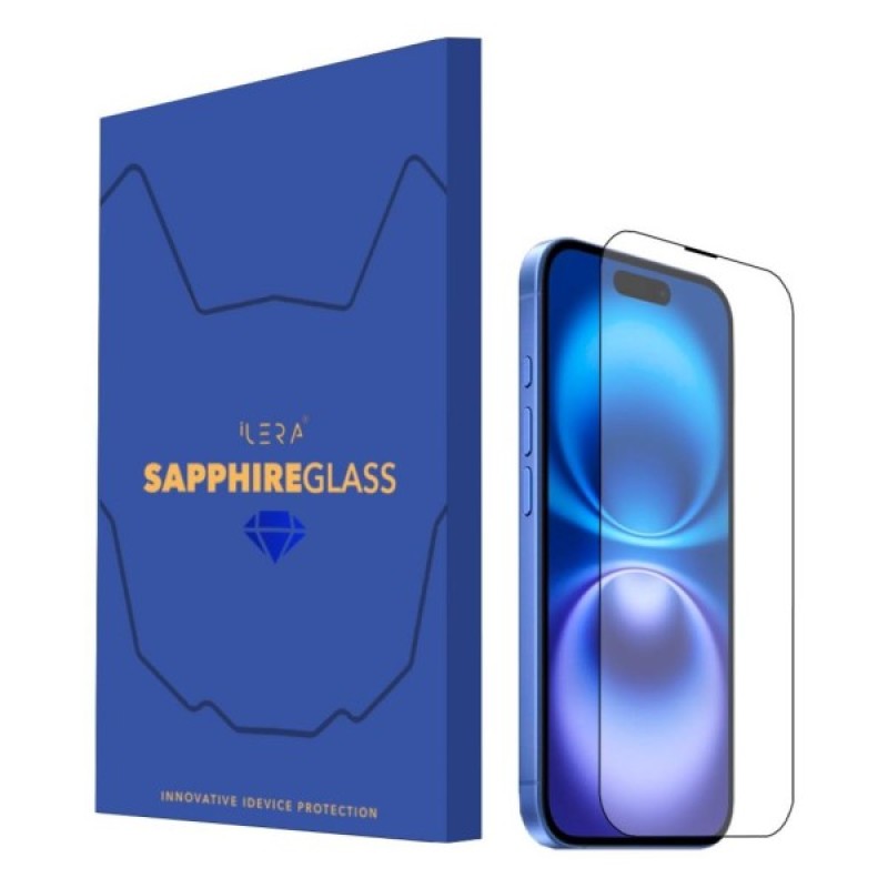 Скло захисне iLera Sapphire Ultra + Glass iPhone 16 | 15 (ILSPDL16)