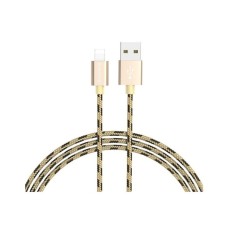 Дата кабель USB 2.0 AM to Lightning 1.0m 2.4A Gold BOROFONE (BX24LG)