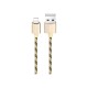 Дата кабель USB 2.0 AM to Lightning 1.0m 2.4A Gold BOROFONE (BX24LG)