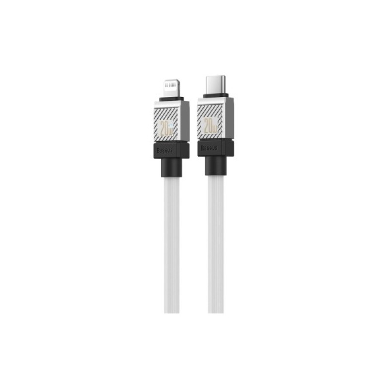Дата кабель USB-C to Lightning 1.0m CoolPlay Fast Charging 20W white Baseus (CAKW000002)