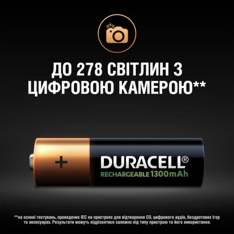 Акумулятор Duracell AA HR6 1300mAh * 4 (5007324)