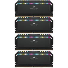 Модуль пам'яті для комп'ютера DDR5 64GB (4x16GB) 6200 MHz Dominator Platinum RGB Black Corsair (CMT64GX5M4B6200C32)