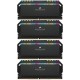 Модуль пам'яті для комп'ютера DDR5 64GB (4x16GB) 6200 MHz Dominator Platinum RGB Black Corsair (CMT64GX5M4B6200C32)