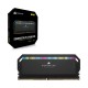 Модуль пам'яті для комп'ютера DDR5 64GB (4x16GB) 6200 MHz Dominator Platinum RGB Black Corsair (CMT64GX5M4B6200C32)