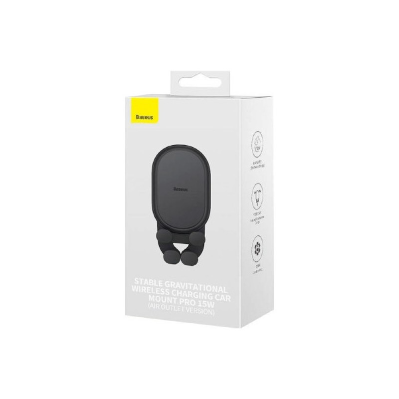 Універсальний автотримач Baseus Wireless Charge Pro 15W (SUWX030001)