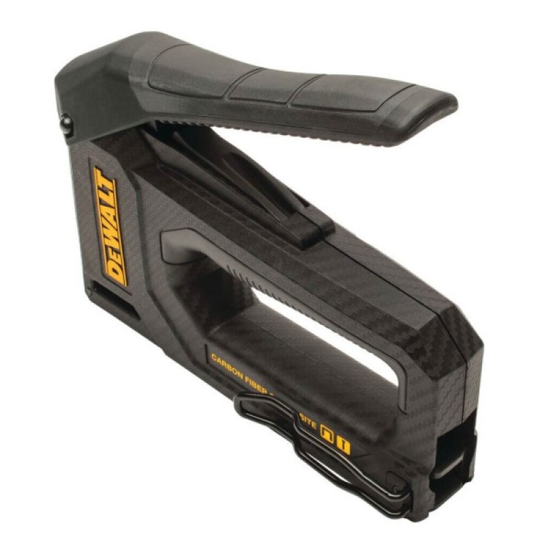Степлер будівельний DeWALT CARBON FIBRE для скоб типу "G" 6-14мм, цвяхів типу "J" 12, 15мм. (DWHT80276-0)