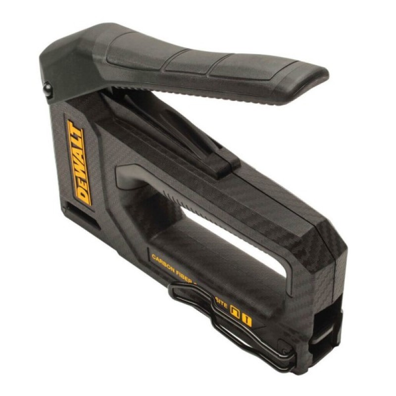 Степлер будівельний DeWALT CARBON FIBRE для скоб типу "G" 6-14мм, цвяхів типу "J" 12, 15мм. (DWHT80276-0)
