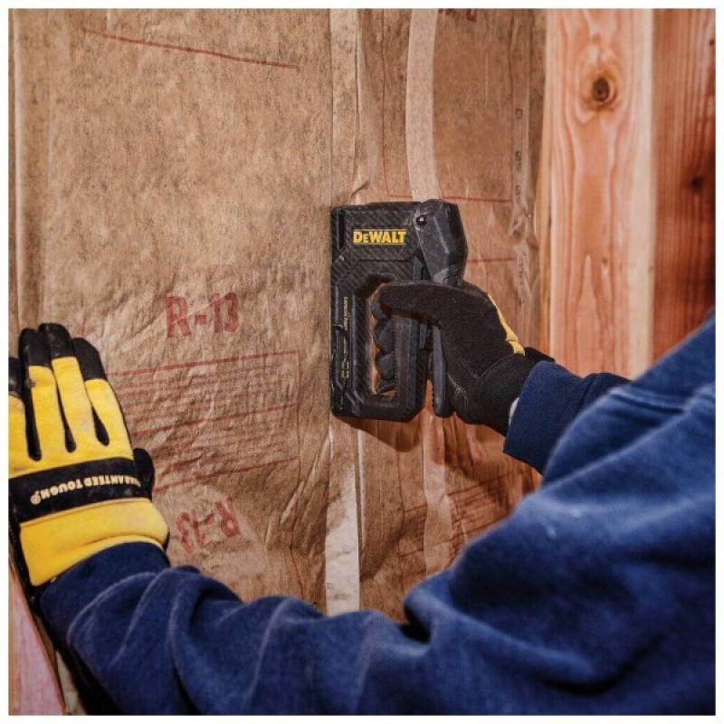 Степлер будівельний DeWALT CARBON FIBRE для скоб типу "G" 6-14мм, цвяхів типу "J" 12, 15мм. (DWHT80276-0)