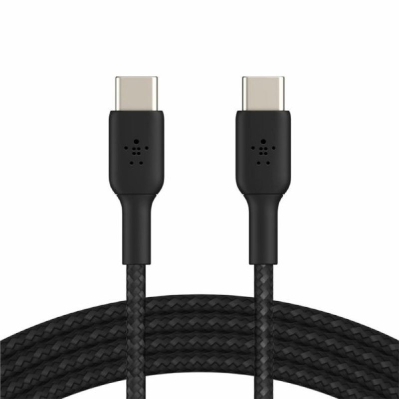 Дата кабель USB-С - USB-С BRAIDED, 1m, black Belkin (CAB004BT1MBK)