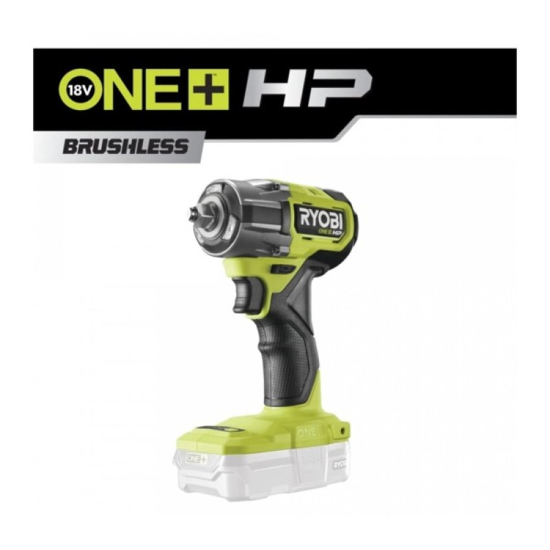 Гайковерт Ryobi ударний ONE+ HP RIW18C-0 18V, 2800об/х,в 450Нм, 1/2"m 4 швидкості (без АКБ та ЗП) (5133005898)