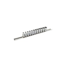Набір головок Toptul на планці 12-гранні 1/4" 12шт. 4-13мм (GAAQ0801U-12)