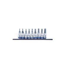Набір головок KING TONY Torx 1/4" з отвором 9 шт в тримачі (2119PR)