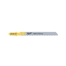 Полотно Milwaukee для лобзика T101B, 75мм/ крок зуба 2,5мм, 5шт, деревина, чистий різ (4932254061)
